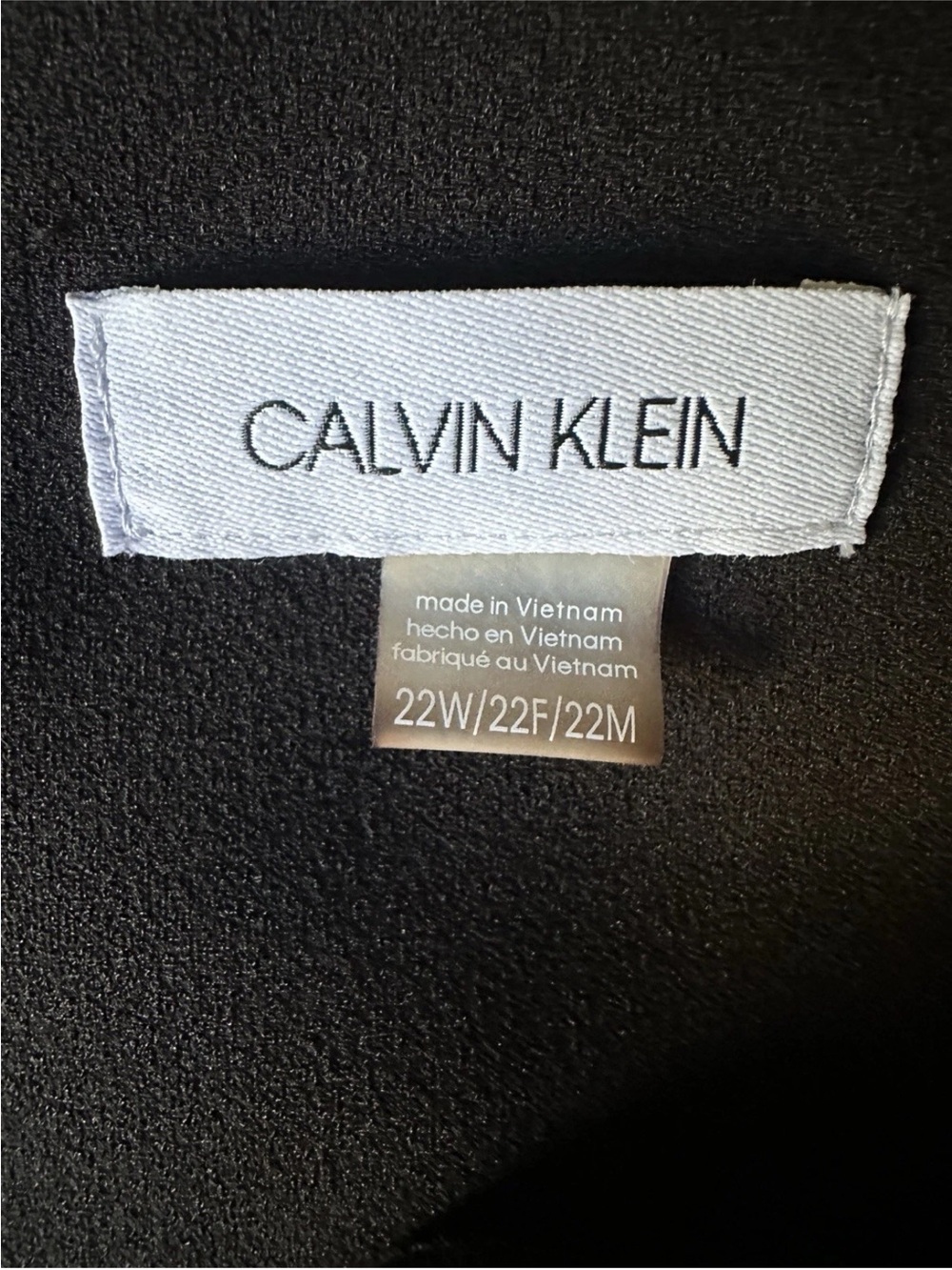 Calvin Klein Black Peplum Dress Womens 22W Stretch Career Cocktail Plus Size - Picture 3 of 4